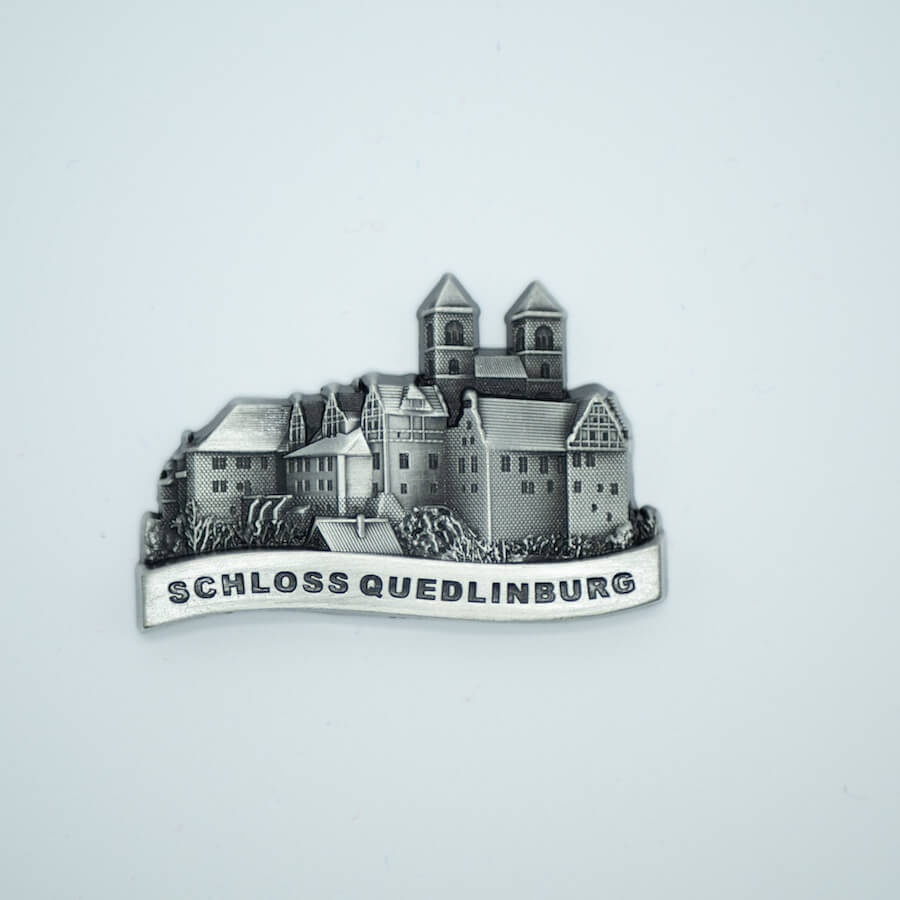 BRANDNEU Quedlinburg Schloss Deutschland Souvenir Kühlschrank-Magnet